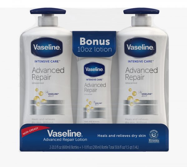 Vaseline Advanced Repair Lotion, 3 pk.