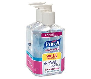 Purell Twinpack Advanced Aloe Hand Sanitizer (2) 8 oz