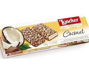 Loacker Gran Pasticceria Coconut Biscuits, 3.53 oz, pack of 12