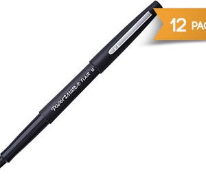 Paper Mate Flair Felt-Tip Pens, Medium Point, Black - 12 Pack