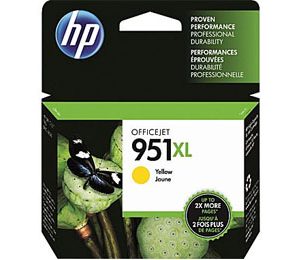 HP 951XL Yellow Ink Cartridge (CN048AN), High Yield