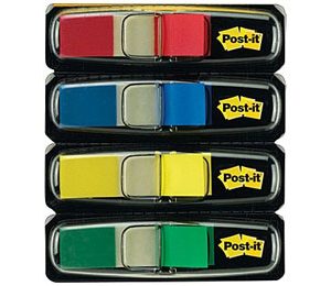 Post-it 1/2 Assorted Flags with Pop-Up Dispenser - 140 Flags/Pack