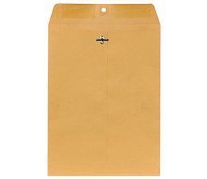 9 x 12 Brown Kraft Clasp Envelopes, 100/Box