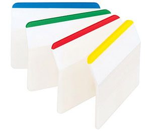 Post-It Hanging File Folder Durable Tabs - 24 Pack