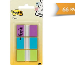 Post-it 1 Flags with Pop-Up Dispenser - 66 Pack