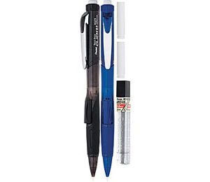 Pentel Twist-Erase Click Automatic Pencil Starter Set, .5mm, Assorted Barrels - 2 Pack
