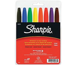 Sharpie Fine Point Permanent Markers, Assorted - 8 Pack