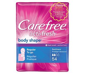 Carefree Acti Fresh Regular Pantliners - 54 Count