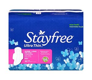 Stayfree Ultra Thin Super Long with Wings Pads - 32 Count