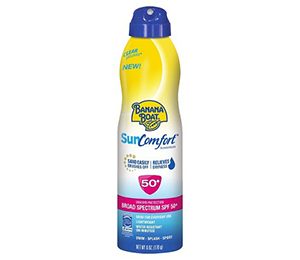 Banana Boat Sun Comfort with SPF 50+ Sunscreen Spray - 6 oz