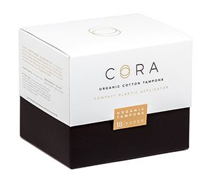 Cora Organic Super Cotton Tampons - 18 Count