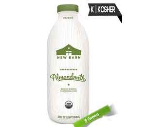 New Barn Organic Almondmilk, Unsweetened, 28 Oz