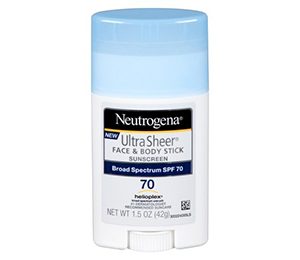 Neutrogena Ultra Sheer Face & Body Stick Sunscreen Broad Spectrum SPF 70 - 1.5 Oz