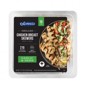 Expresco Grilled Garlic & Herb Chicken Skewers, 10 pk./1.75 oz.