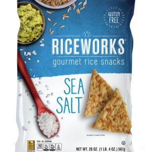 Riceworks Sea Salt Gourmet Rice Snacks, 20 oz.