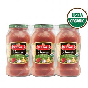 Bertolli Organic Olive Oil, Basil & Fresh Garlic Sauce, 3 ct./24 oz.