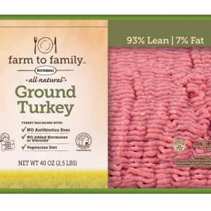 Butterball Farm to Family Ground Turkey, 2.5 lbs.