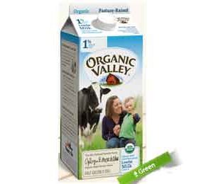 Organic Valley Lowfat 1% Milk, Ultra Pasteurized, Half Gallon