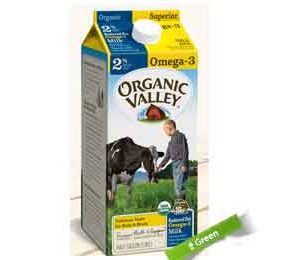 Organic Valley Omega-3 Reduced Fat 2% Milk, Ultra Pasteurized, Half Gallon