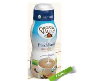 Organic Valley Half and Half French Vanilla, 1 Pint