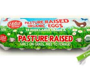 Vital Farms Organic Pasture Raised Eggs, Large, Grade A, 12 ct