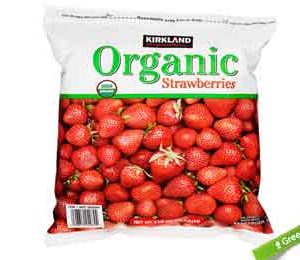 Kirkland Signature Frozen Organic Strawberries, 4 lbs