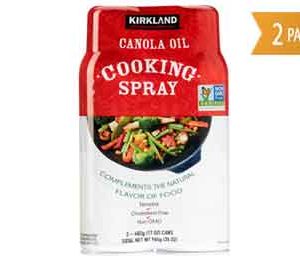 Kirkland Signature Canola Oil Cooking Spray 2 Pack/17 Oz Each