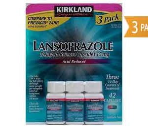Kirkland Signature Lansoprazole 15 mg Acid Reducer, 3 x 14 Capsules