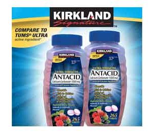 Kirkland Signature Antacid Ultra Strength 1000 mg, 530 Tablets
