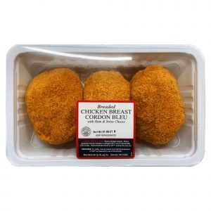 DiLuigi Foods Breaded Chicken Breast Cordon Bleu, 1-2.25 lbs.
