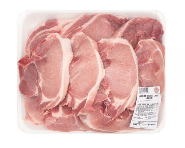 Wellsley Farms Fresh Bone-In Pork Loin Chop Assorted, 4.75-5.25 lb