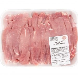 Wellsley Farms Fresh Pork Loin Stir Fry Strips, 2.25-2.75 lb