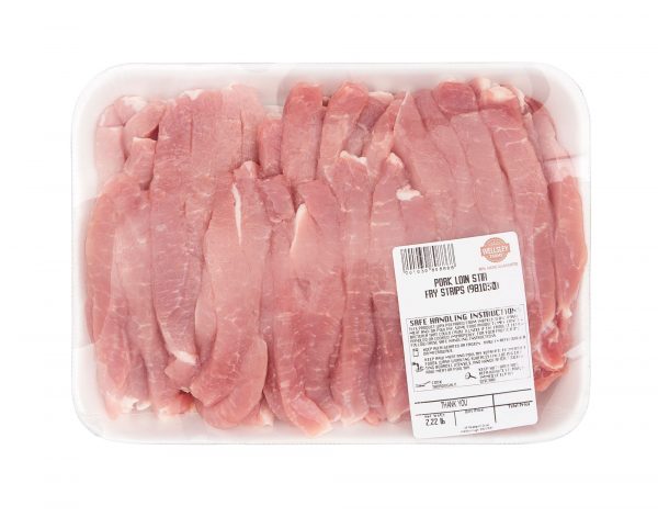 Wellsley Farms Fresh Pork Loin Stir Fry Strips, 2.25-2.75 lb
