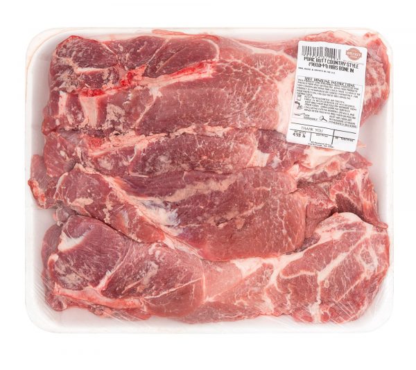 Wellsley Farms Country Style Pork Butt Ribs Bone-In, 3-5.5 lbs