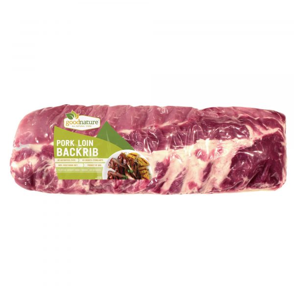 Good Nature Pork Loin Back Ribs - Price Per Pound, 2.0-3.5 lb