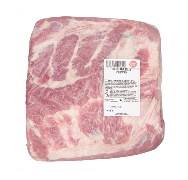 Wellsley Farms Skinless Fresh Pork Belly, 3-7 lbs.
