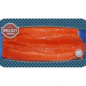 Wellsley Farms Skinless Fresh Canadian Salmon Fillet, 2-3 lbs.