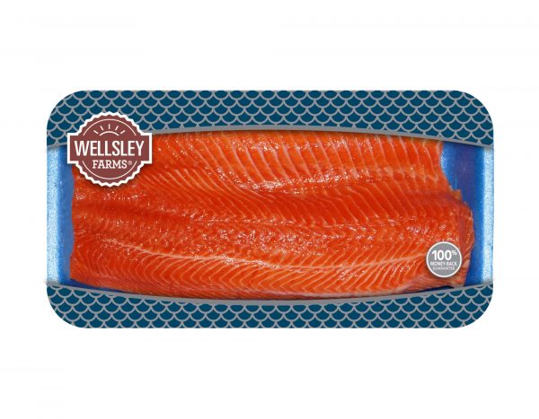 Wellsley Farms Skinless Fresh Canadian Salmon Fillet, 2-3 lbs.