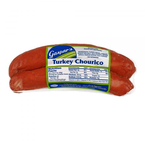 Gaspar's Turkey Chourico Family Pack, 1.5-2.5 lbs.