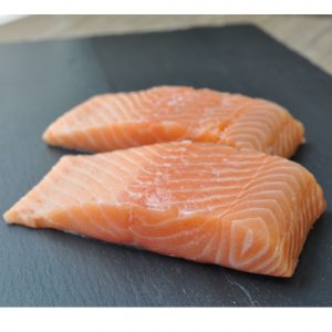Wellsley Farms Skin On Salmon Portions, 1-2 lbs.