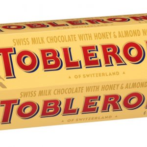 Toblerone Swiss Milk Chocolate with Honey & Almond Nougat, 6 ct./3.52 oz.