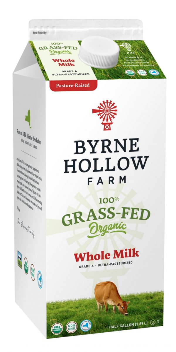 Byrne Hollow Farm 100% Grass-Fed Organic Whole Milk, 64 oz.