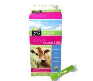 365 Everyday Value Low-Fat Organic Milk, Half-Gallon