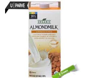 365 Everyday Value Organic, Unsweetened Almond Milk, Half-Gallon