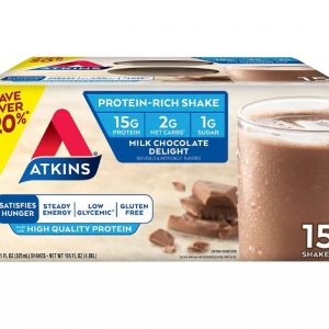 Atkins Milk Chocolate Protein Rich Shake, 15 ct./11 oz.