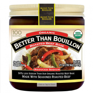 Better Than Bouillon Organic Roasted Beef Base, Reduced Sodium, 21 oz