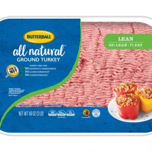 Butterball All Natural Fresh 93/7 Ground Turkey - 3lbs