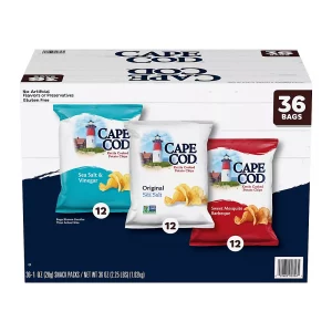 Cape Cod Kettle Chips Variety - 36 ct