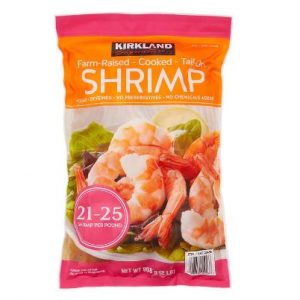 Kirkland Signature 21-25 Tail-On Shrimp, 2 lbs