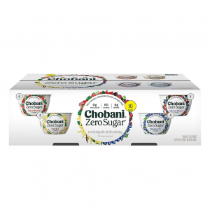 Chobani Zero Sugar Greek Yogurt Variety Pack, 16 pk. 5.3 oz.